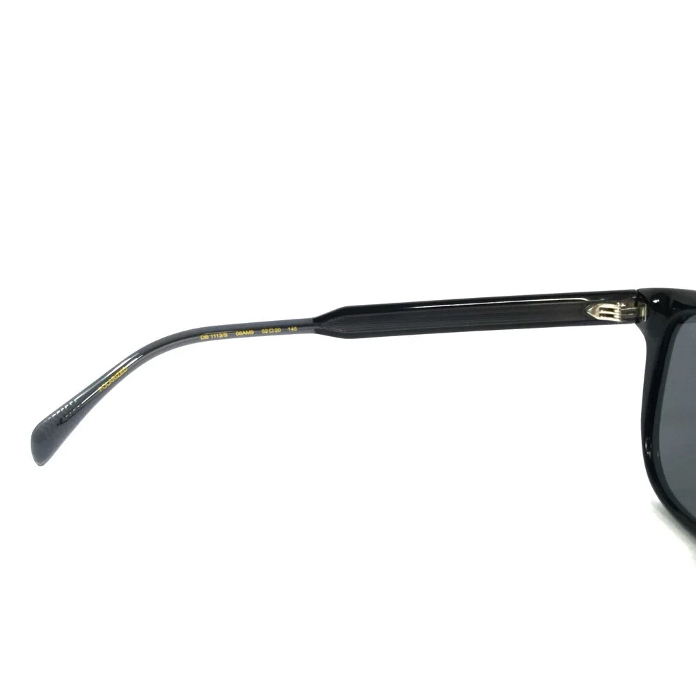 David Beckham Sunglasses DB1113/S 08AM9 Black Frames with Gray Polarized Lenses
